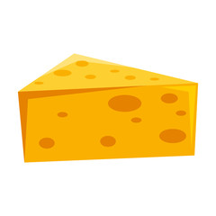 cheese piece isolated icon
