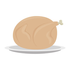 dish with delicious chicken meat