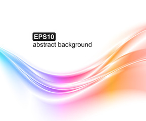 Abstract colorful wave background. Vector illustration.