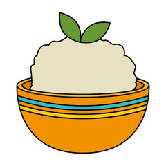 kitchen bowl with mashed potatoes