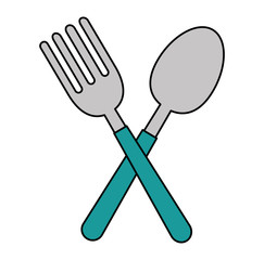 fork and spoon cutlery
