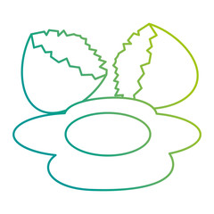egg cracked isolated icon
