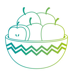 kitchen bowl with apples