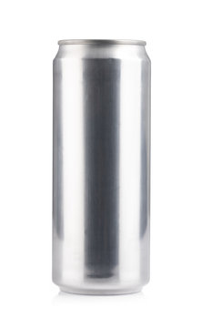 metal can isolated on white background