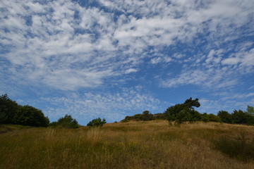Obraz premium traumhafte Schäfchenwolken, Insel Hiddensee, Rügen
