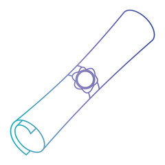 diploma graduation isolated icon vector illustration design