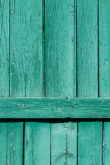 Texture of turquoise rural wooden planks