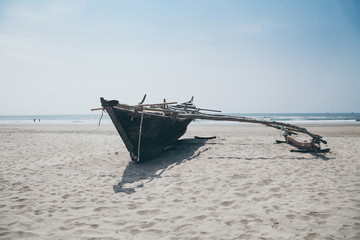 Obraz premium lonely boat