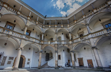 Piast Castle in Brzeg in Poland. Piast dynasty mausoleum