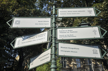 Kraków - kierunkowskaz