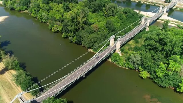 Chatillon sur Loire, pont suspendu, Loiret