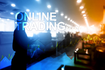 Online trading, Forex, Investment and financial market concept.