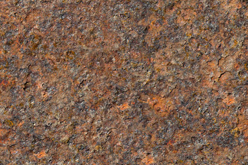 Seamless texture of a very rusty metal