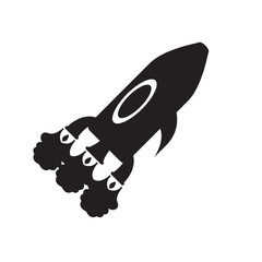Isolated spaceship logo