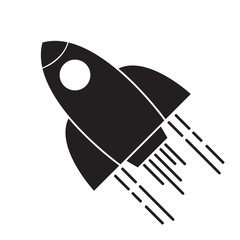 Isolated spaceship logo