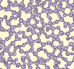 Chemical structure. Vector drawing