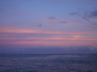 colorful tropical sunset sky