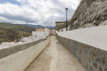 Fototapeta na wymiar a street in Abla town, Almeria province, Andalusia, Spain