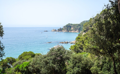 Sea view from Santa Clotilde gardens, Catalonia