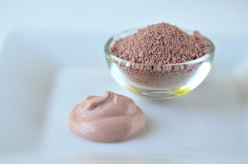 Deep cleansing cosmetic bentonite (montmorillonite) clay for beauty spa face mask, body detox and...