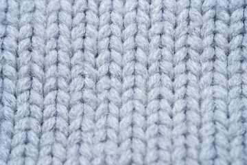White and gray realistic knit texture seamless pattern. background for banner, site, card, wallpaper.