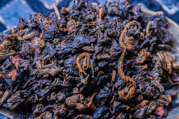 macro shot of fruit tea