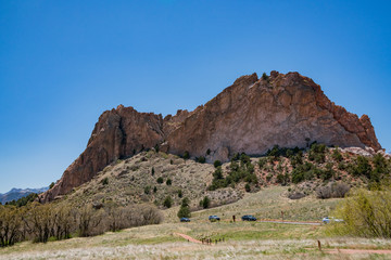 Beautiful landscape of the famous Garden of the Gods