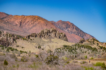 Beautiful landscape of the famous Garden of the Gods