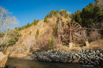 Fototapeta na wymiar Charlie Tayler Water Wheel at Idaho Springs