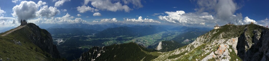 Fototapeta premium Panorama - Blick auf's Gailtal