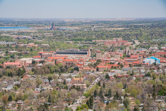 Aerial view of University of Colorado, Boulder