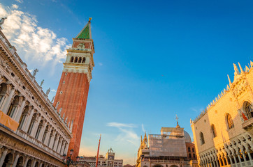 Fototapeta premium Venice cityscape view on San Marco square, Venice, Veneto, Italy.