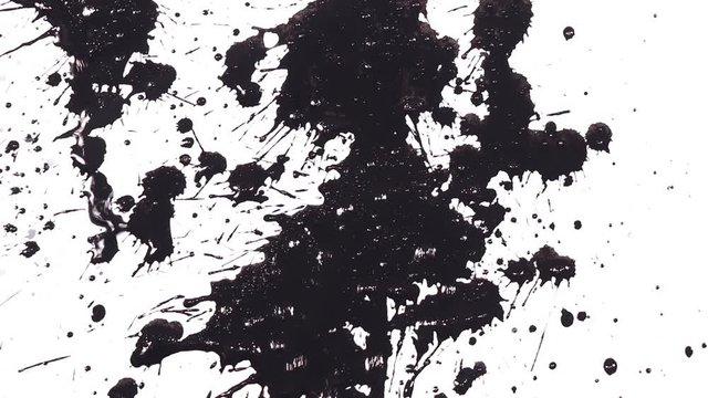 インク　墨　墨汁　垂れる
