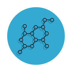 Molecules icon on white background