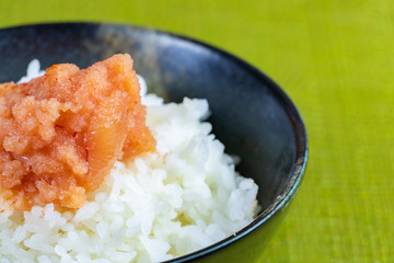 ほぐし明太子とご飯