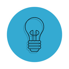 lightbulb icon on white background