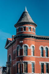 Fototapeta na wymiar Historic architecture in downtown Staunton, Virginia