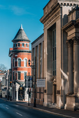 Historic architecture in downtown Staunton, Virginia