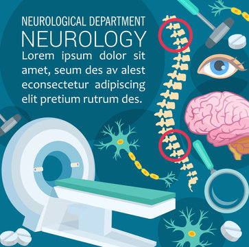 Neurology disease diagnostic clinic poster design