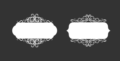 Vector illustration of old style label