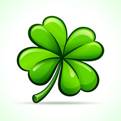 Vector four leaf clover design