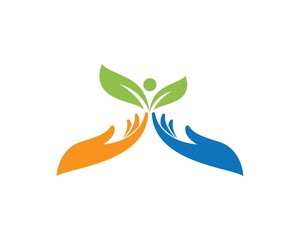 Obraz premium Hand Care Logo Template