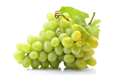 Grapes on a white background