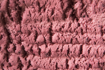 Fruit ice cream with blueberries