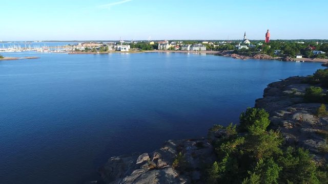 A quiet July morning over the city by the bay. Hanko, Finland