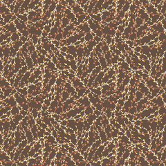 beautiful colorful Willow Branches repeating pattern for textile, fabric and cheerful surface designs. pattern swatch available at Ai.file
