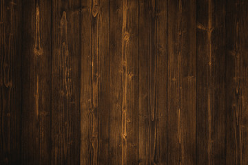 Naklejka premium Dark brown wood texture with natural striped pattern background