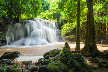Fototapeta na wymiar Huai Mae Kamin, beautiful waterfall