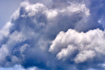 Dramatic sky with storm clouds