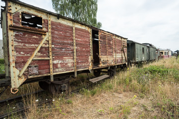 Obraz premium an train graveyard